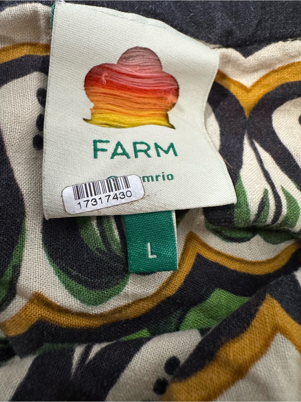 FARM Rio Botanical Print Strap Midi Dress in Green, Red and Black - Picture 7 of 7
